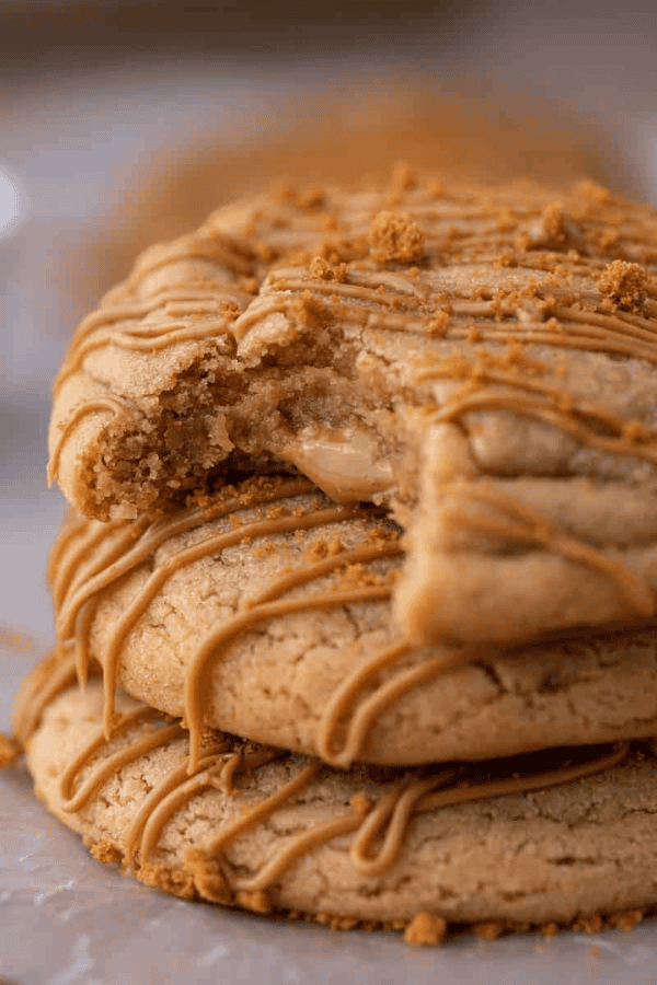 Crumbl Cookie Butter Lava Cookies