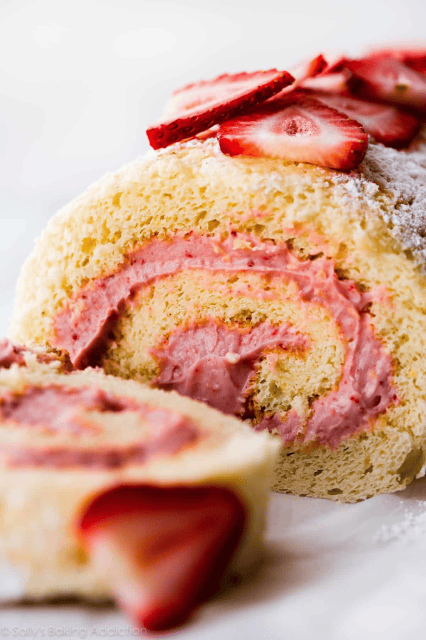 Strawberries n' Cream Cake Roll