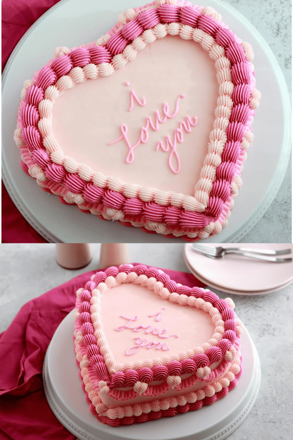 Vintage Heart Cake